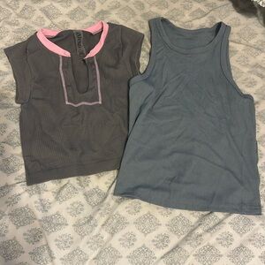 Short sleeve and tank top
